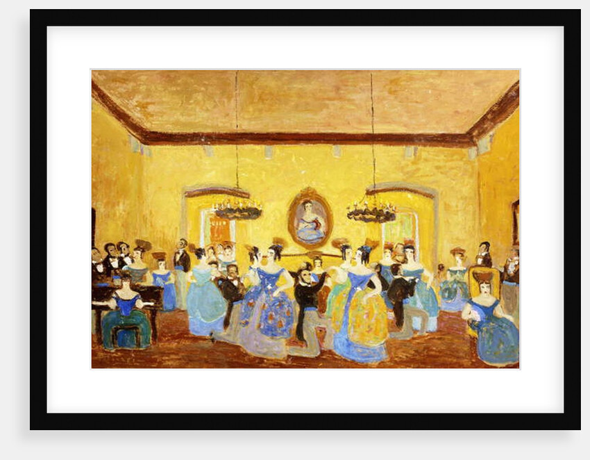 The Colonial Minuet; El Minue Colonial, by Pedro Figari