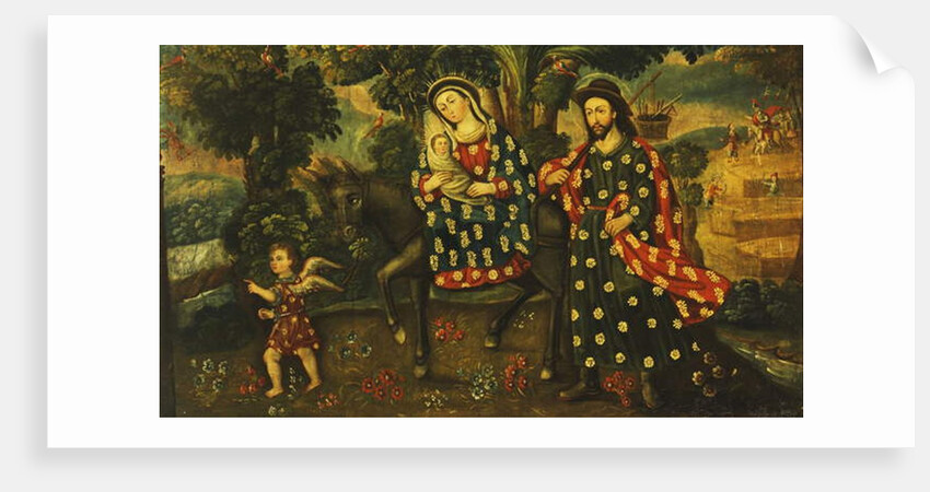 The Flight into Egypt by Cuzco School