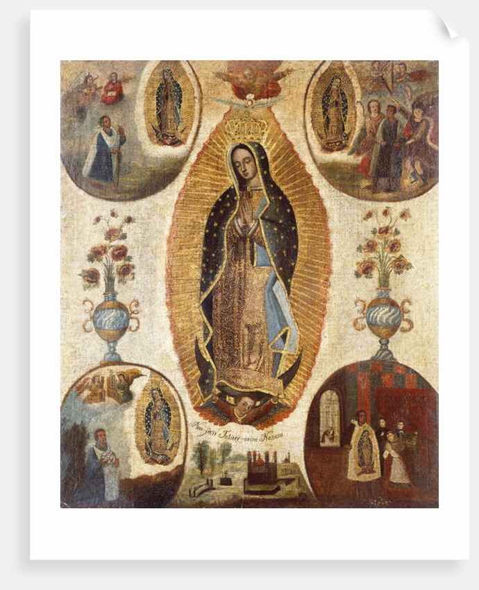 Our Lady of Guadalupe; Nuestra Senora de Guadalupe by Mexican School