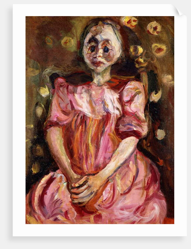 The Little Girl in Pink; La Petite Fille en Rose, 1923-1924 by Chaim Soutine