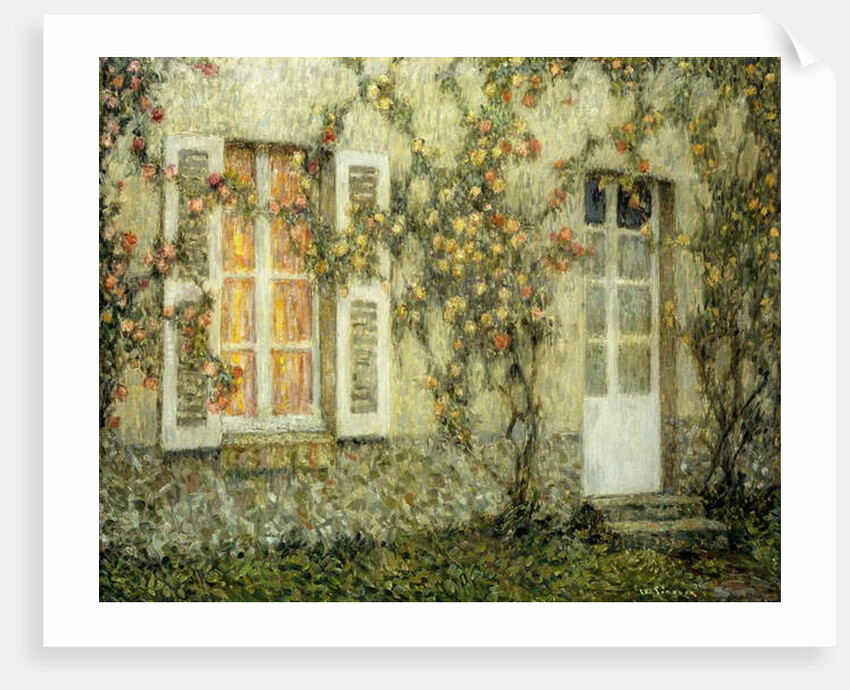 The House of Roses by Henri Eugene Augustin Le Sidaner