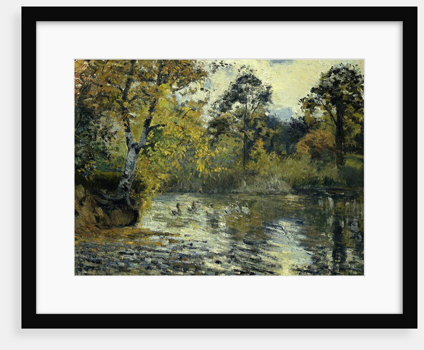 The Pond at Montfoucault; L'Etang de Montfoucault, 1874 by Camille Pissarro