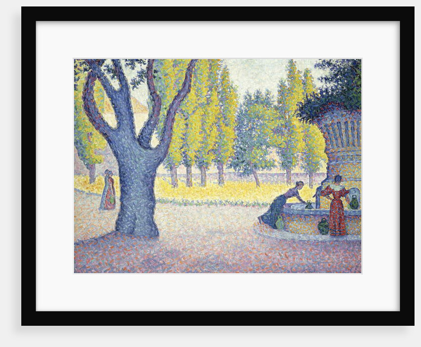 The Fountain des Lices in St, 1895 by Paul Signac