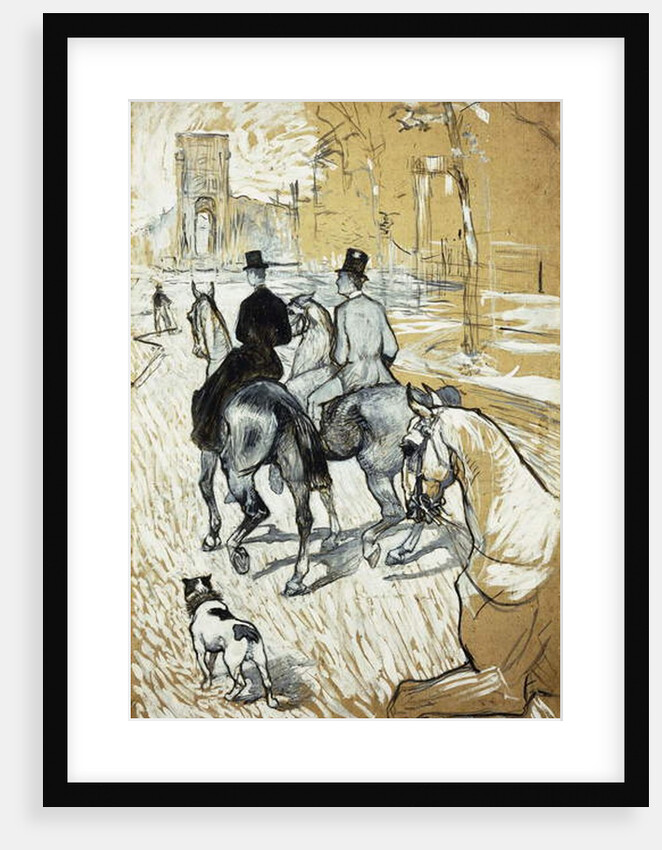 Horse-riders going toward the Bois de Boulogne; Cavaliers se Rendant au Bois de Bologne, 1888 by Henri de Toulouse-Lautrec