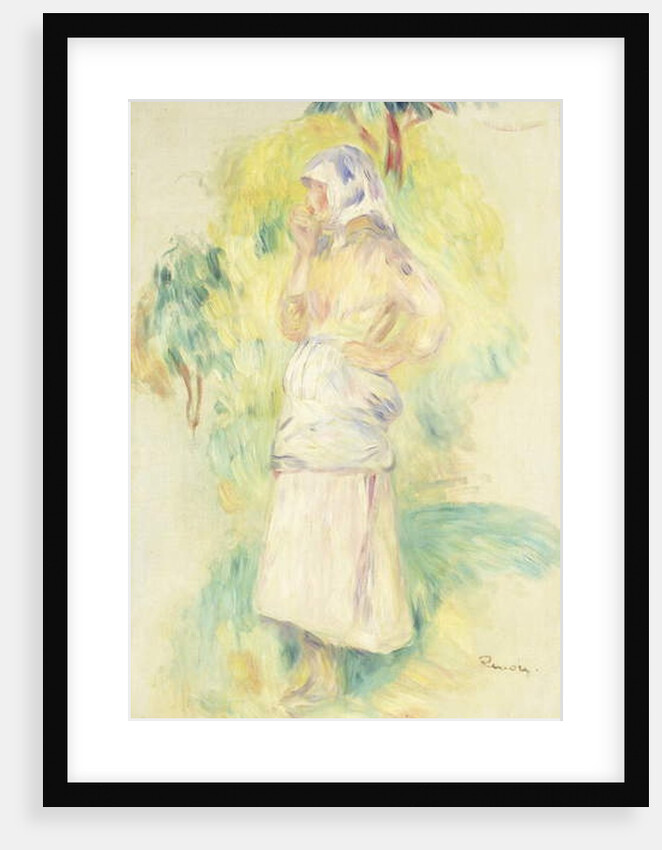 Young Peasant Eating an Apple by Pierre Auguste Renoir