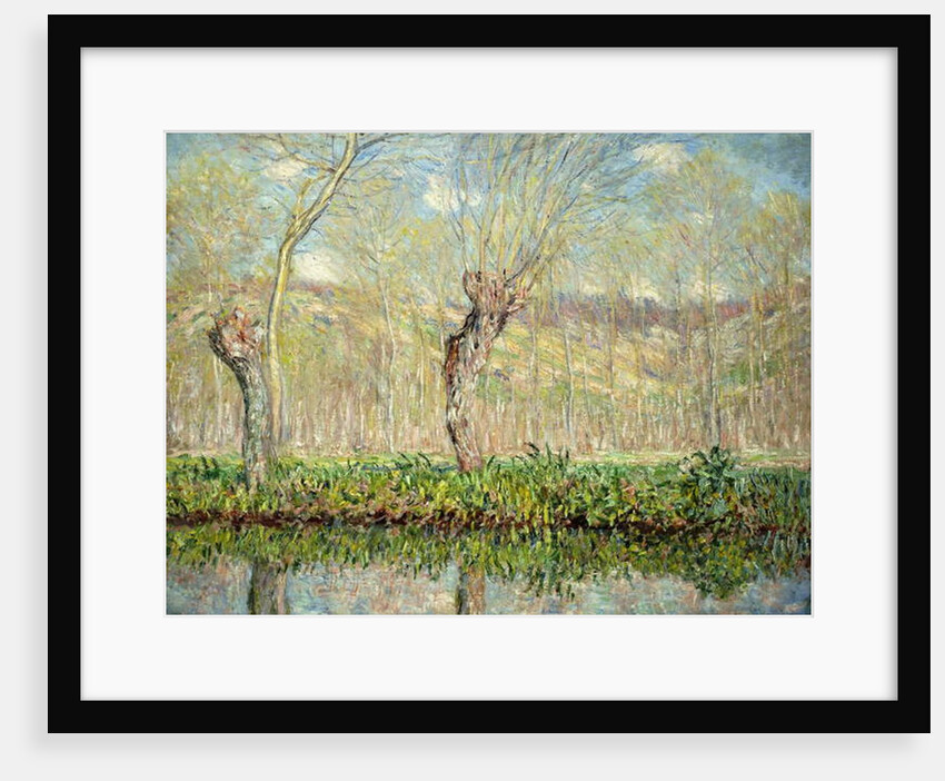 Spring, the Border of l'Epte; Printemps, Bord de l'Epte, 1885 by Claude Monet