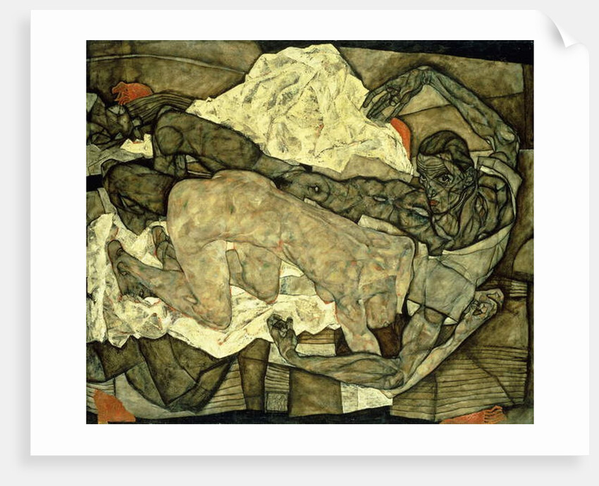 Lovers; Liebespaar, 1914 by Egon Schiele