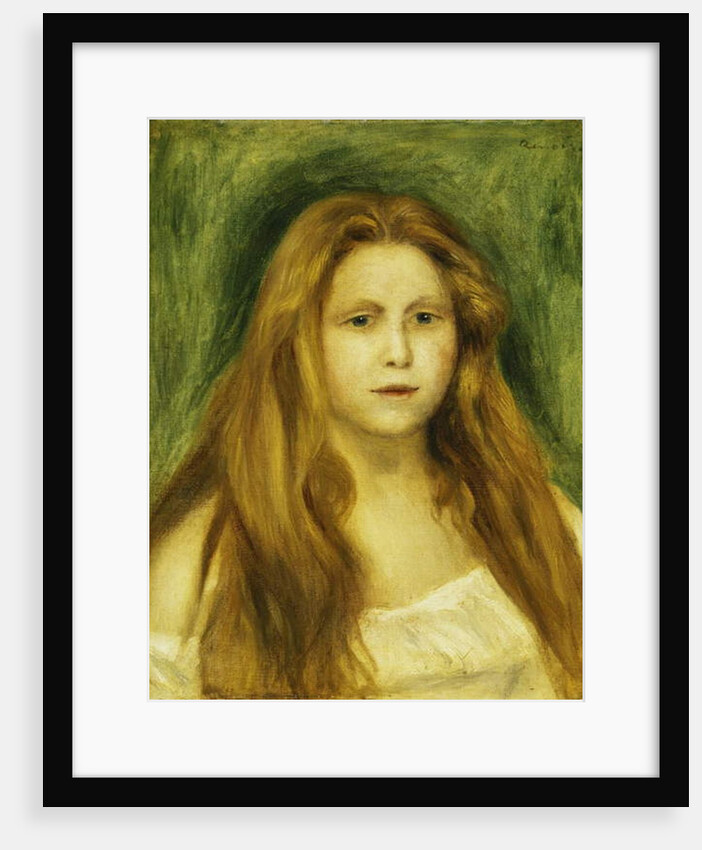 Head of Girl; Tete de Jeune Fille, 1888 by Pierre Auguste Renoir