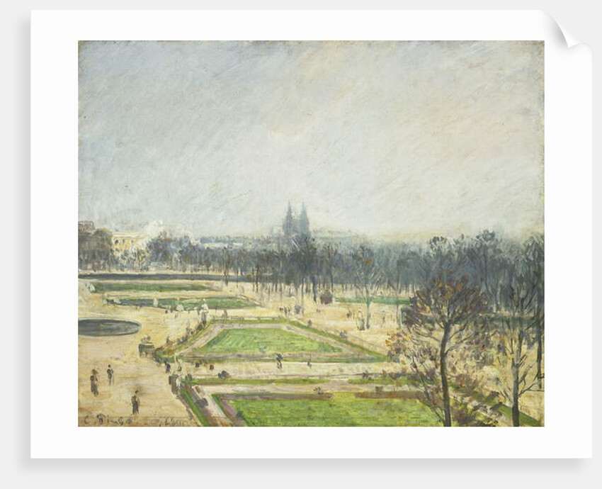The Tuileries Ponds, Mist; Le Bassin des Tuileries, Brume, 1900 by Camille Pissarro