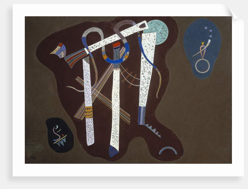 Three Pillars; Drei Saulen, 1943 by Wassily Kandinsky