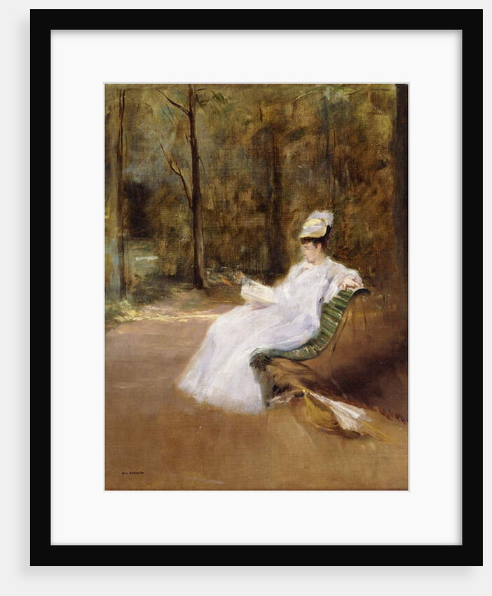 Sitting on a Bench; Sur le Banc, c.1848 by Eva Gonzales