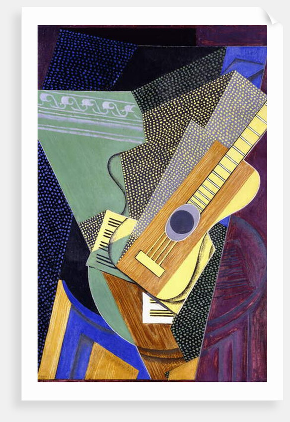 Guitar on a Table; Guitare sur une Table, 1916 by Juan Gris