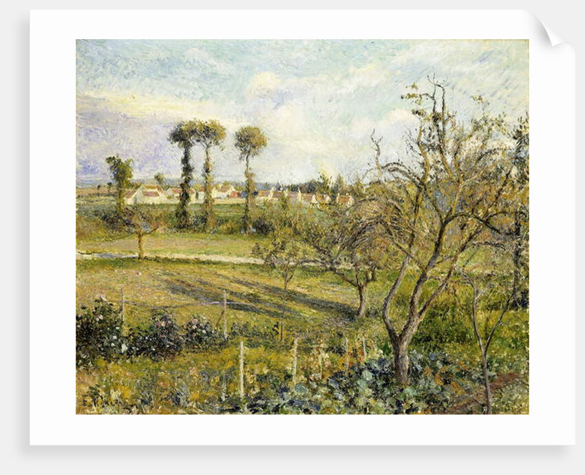 Sunset at Valhermeil, near Pontoise, 1880 by Camille Pissarro