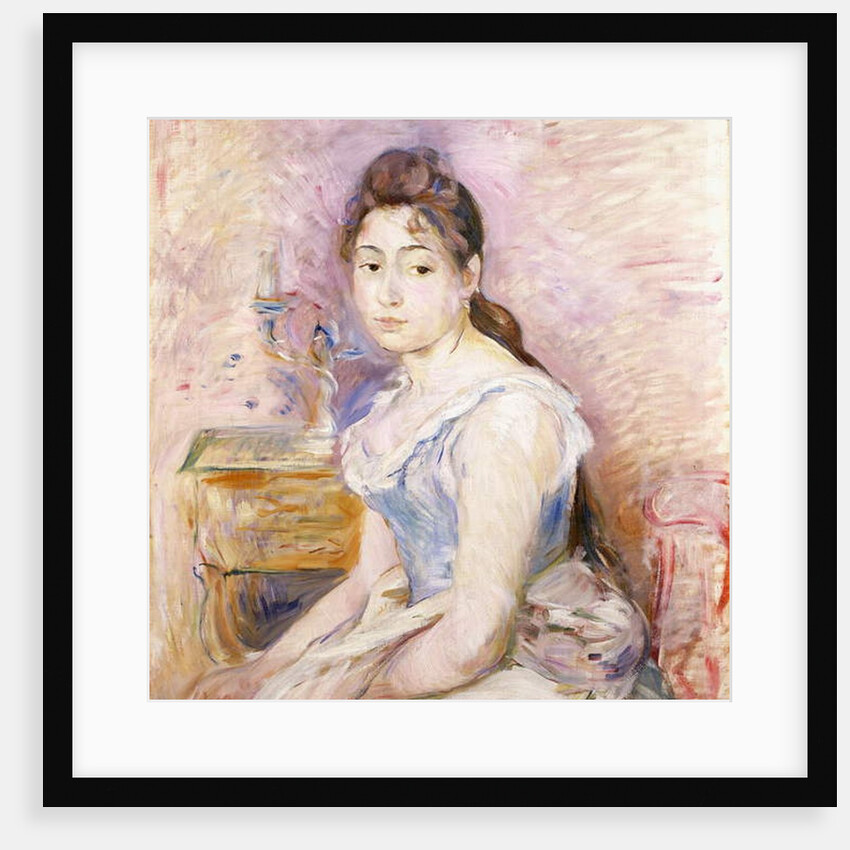 Young Woman in a Blue Corset; Jeune Fille au Corset Bleu, 1891 by Berthe Morisot