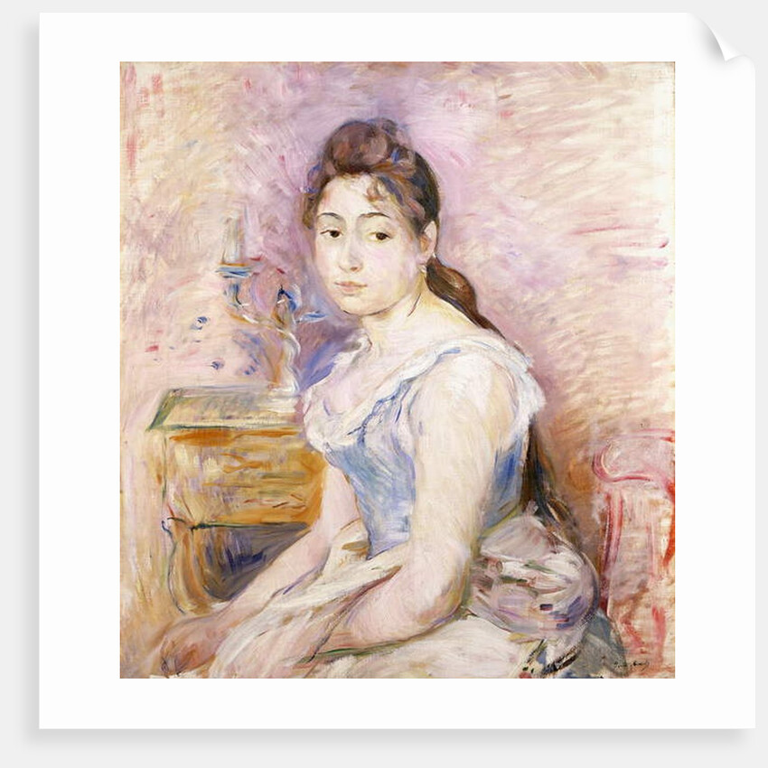 Young Woman in a Blue Corset; Jeune Fille au Corset Bleu, 1891 by Berthe Morisot