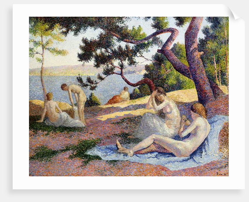 Bathers at Saint Tropez; Baigneuses a Saint-Tropez, 1892 by Maximilien Luce