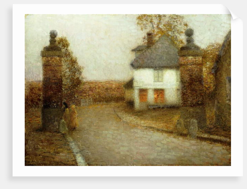 The Pillars, Gerberoy; Les Piliers, Gerberoy, 1901 by Henri Eugene Augustin Le Sidaner