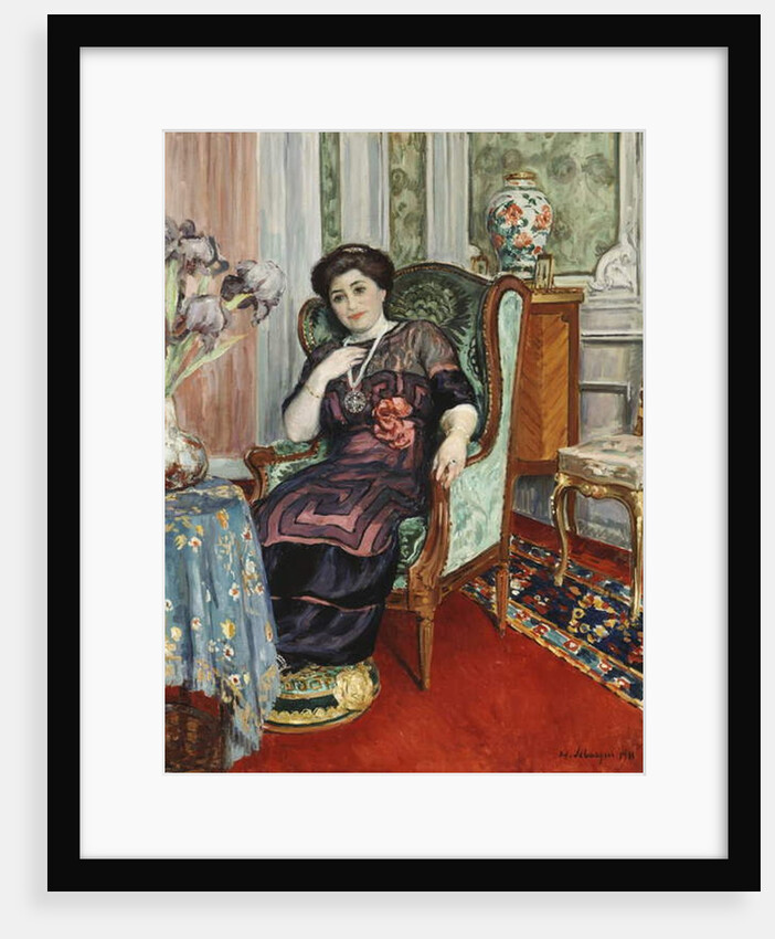 A Woman Sitting in a Chair; Femme Assis dans un Fauteuil, 1911 by Henri Lebasque