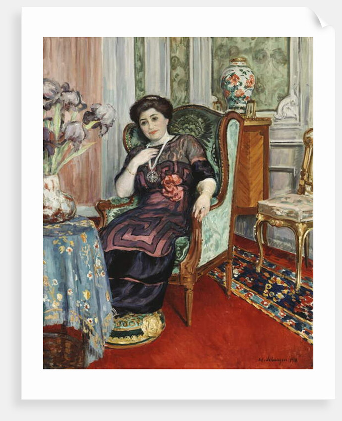 A Woman Sitting in a Chair; Femme Assis dans un Fauteuil, 1911 by Henri Lebasque