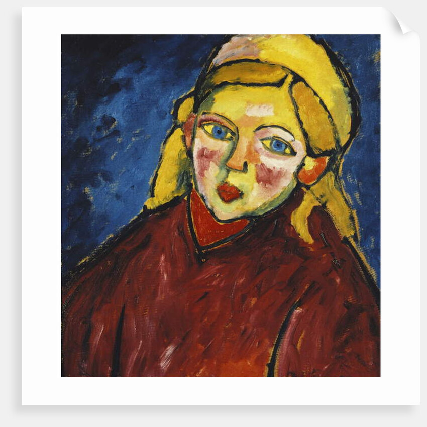 Child with Blue Eyes; Kind mit Blauen Augen, 1912 by Alexej von Jawlensky
