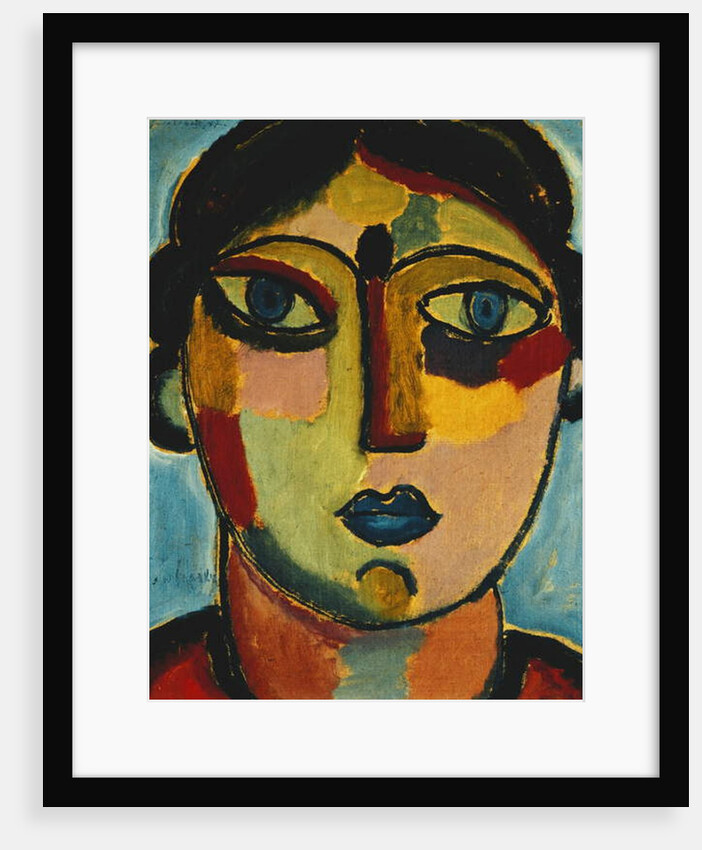 Blue Mouth; Blauer Mund, 1917 by Alexej von Jawlensky