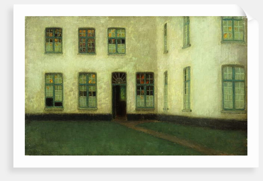 Corner of the Beguines Houses; Coin de Beguinage, 1898 by Henri Eugene Augustin Le Sidaner