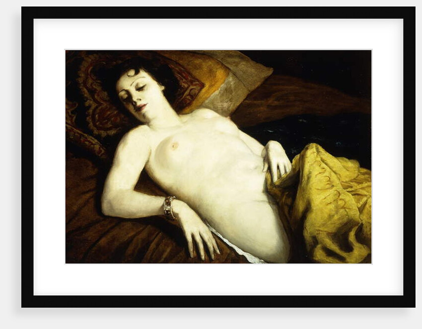 Sleeping Nude with Bracelet; Nu Couche au Bracelet, 1930 by Emile Bernard