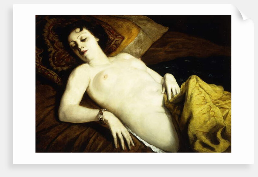 Sleeping Nude with Bracelet; Nu Couche au Bracelet, 1930 by Emile Bernard