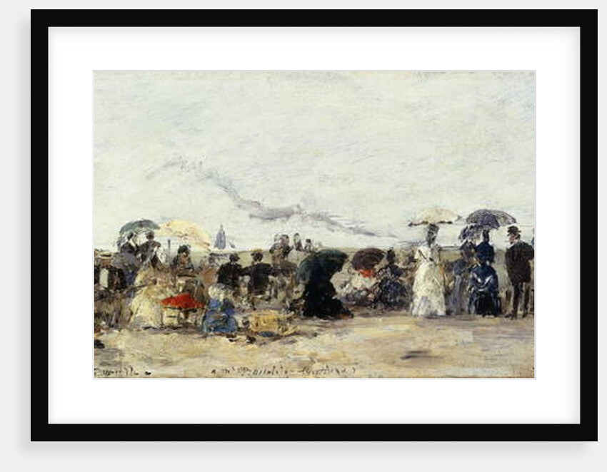 Trouville, Beach Scene; Trouville Scene de Plage, 1879 by Eugene Louis Boudin