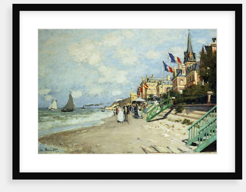 The Beach at Trouville; La Plage a Trouville, 1870 by Claude Monet