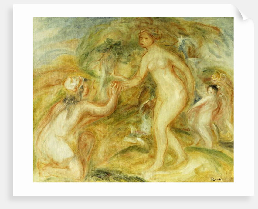 Sketch of the Judgement of Paris; Esquisse de Jugement de Paris, 1913 by Pierre Auguste Renoir