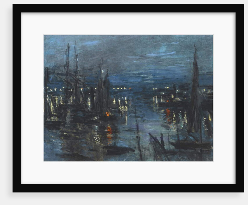 The Port of Le Havre, Night Effect, 1873 by Claude Monet