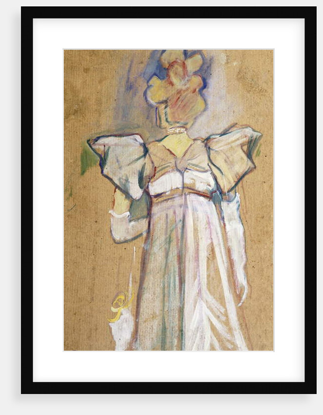 Jane Avril, 1893 by Henri de Toulouse-Lautrec