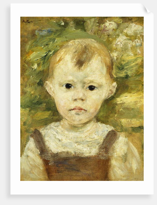 Portrait of a Little Boy; Portrait d'un Petit Garcon, c.1880 by Pierre Auguste Renoir