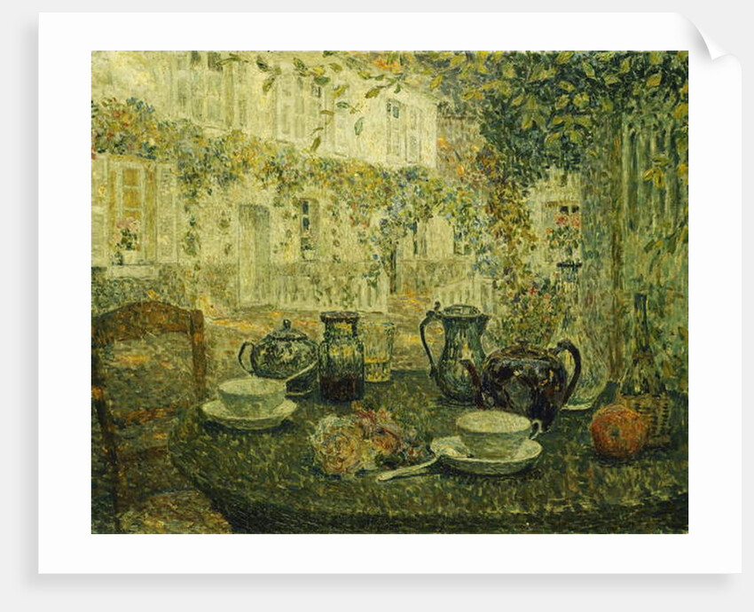 The Stone Table; Le Table de Pierre, 1919 by Henri Eugene Augustin Le Sidaner