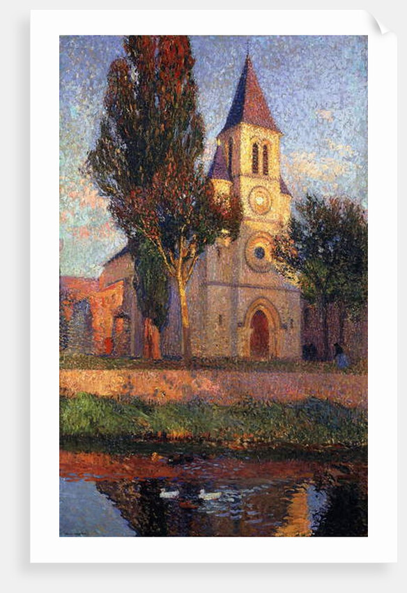 The Church at Labastide du Vert; L'Eglisede la bastide du Vert, by Henri Jean Guillaume Martin