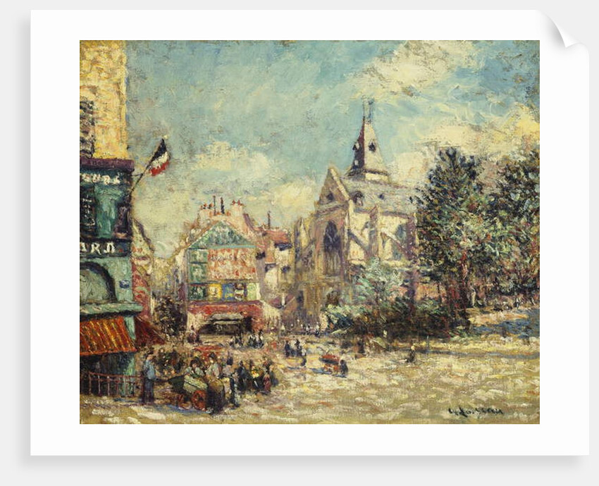 The Church of Saint Medard and the Mouffetard Road in Paris by Gustave Loiseau