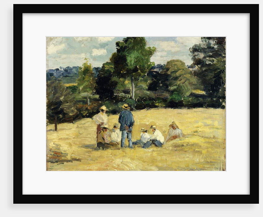 The Harvesters Rest, Montfoucault; Le Repos des Moissoneurs, Monfoucault, 1875 by Camille Pissarro