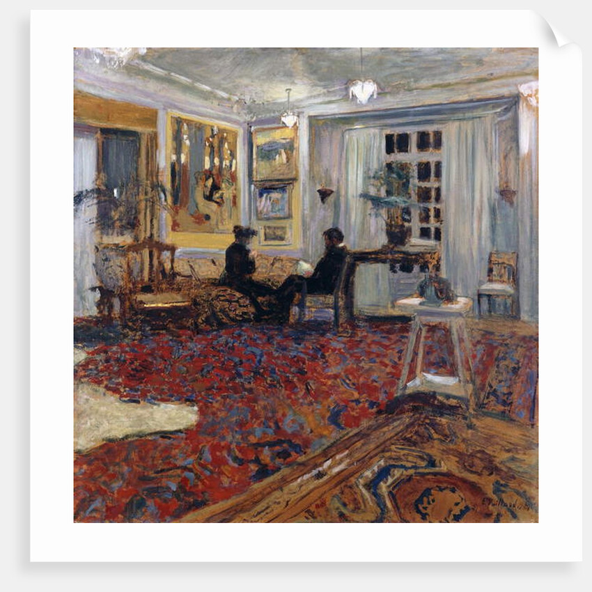 Chat at the Fontaines: Mr and Mrs Arthur Fontaine; Causerie chez les Fontaines: Monsieur et Madame Arthur Fontaine, 1904 by Edouard Vuillard