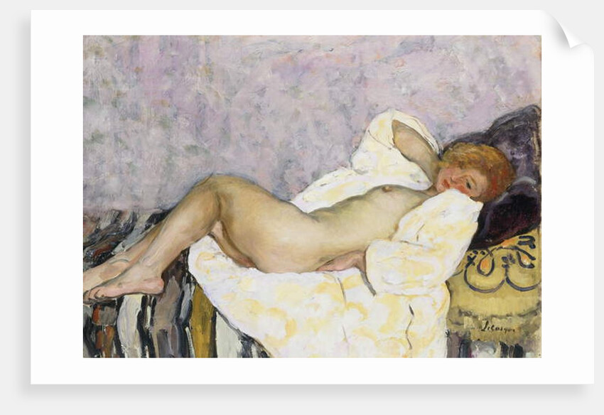Reclining Nude; Nu Couche by Henri Lebasque