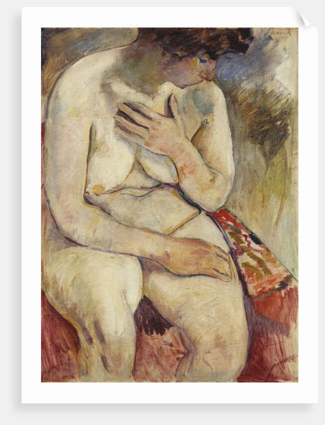 Nude Sitting; Nu Assis, 1907 by Jules Pascin