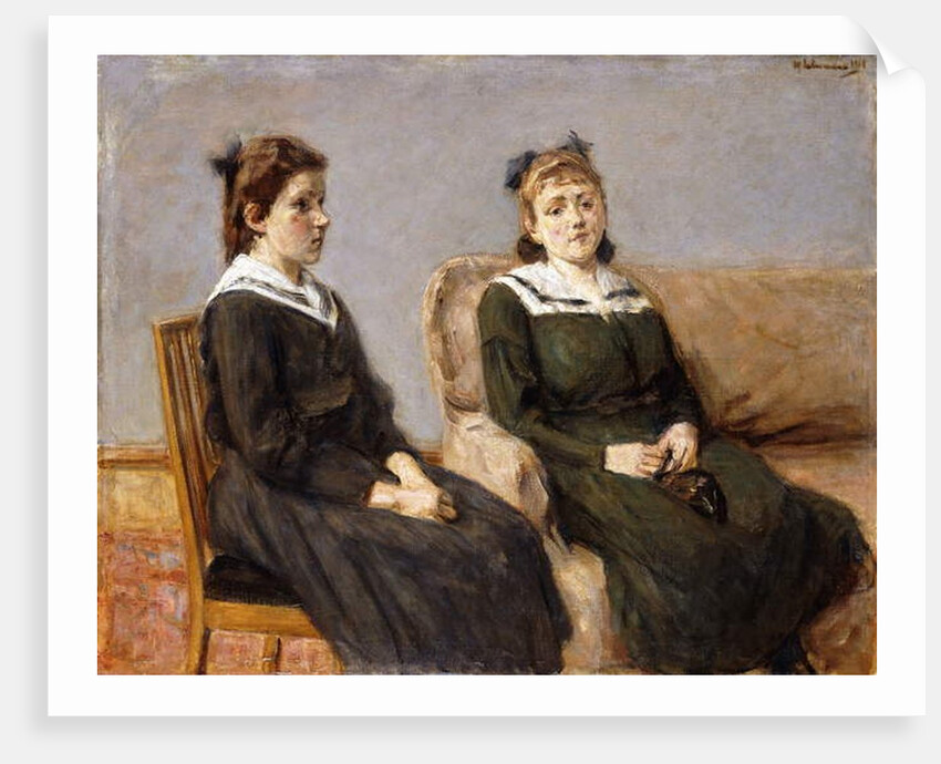 The Two Sisters Leder; Die Zwei Schwestern Leder, 1911 by Max Liebermann