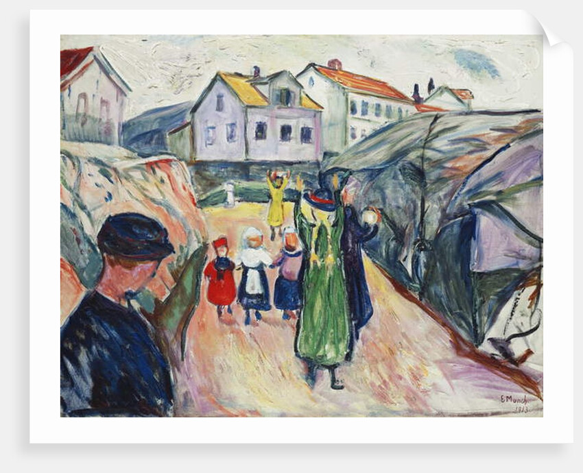 Street in Kragero by Edvard Munch