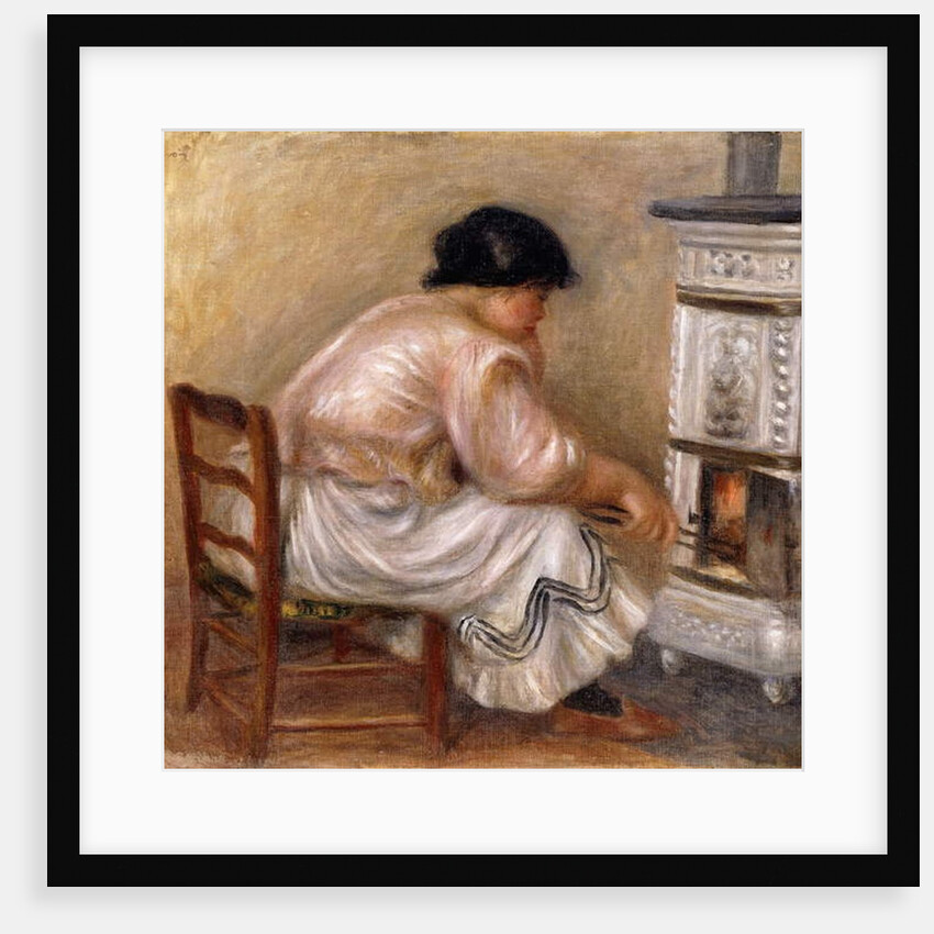 Woman at the Corner of the Stove; Femme au Coin du Poele, 1912 by Pierre Auguste Renoir