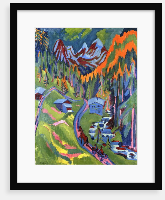 Sertig Path in Summer; Sertigweg im Sommer, 1923 by Ernst Ludwig Kirchner