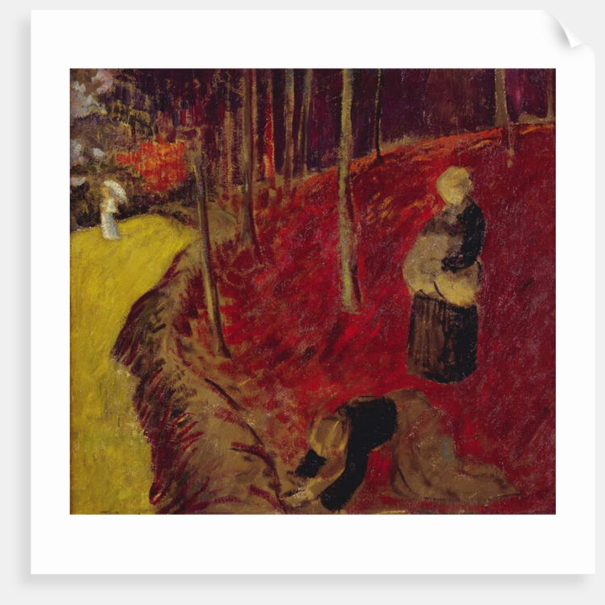 Fern Gatherers in the Bois d'Amour at Pont Aven; Les Ramasseuses de Fougeres au Bois d'Amour a Pont Aven, c.1910 by Paul Serusier
