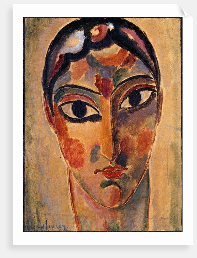 Mystical Head: Head Ascona; Mystischer Kopf: Asconeser Kopf, 1918 by Alexej von Jawlensky