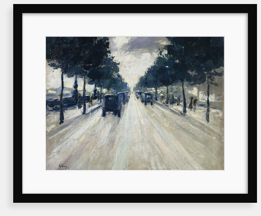 The Embankment, London, 1926 by Lesser Ury