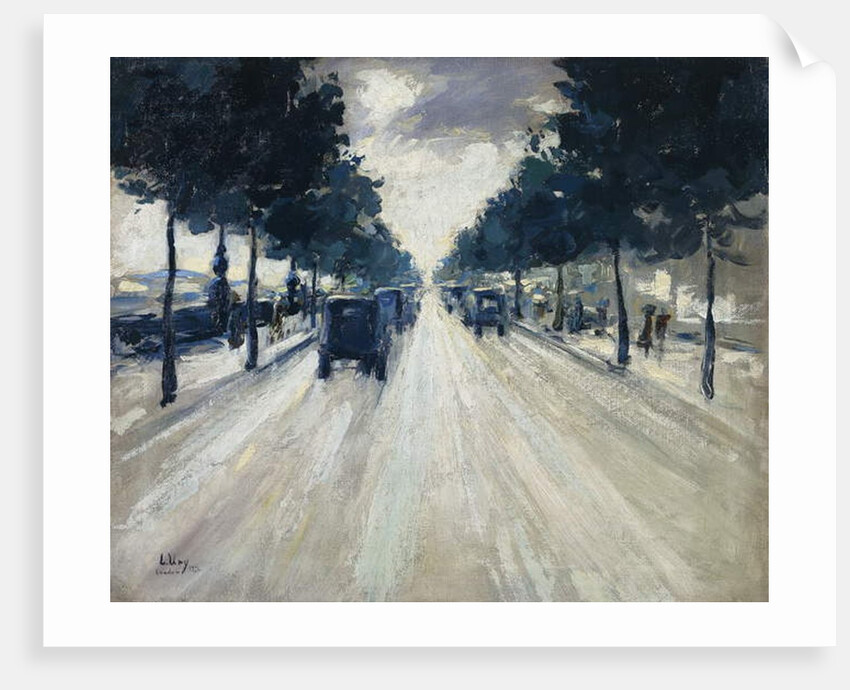 The Embankment, London, 1926 by Lesser Ury