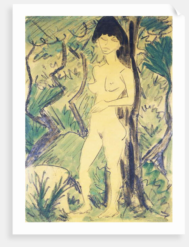 Nude in the Forest by Otto Muller or Mueller